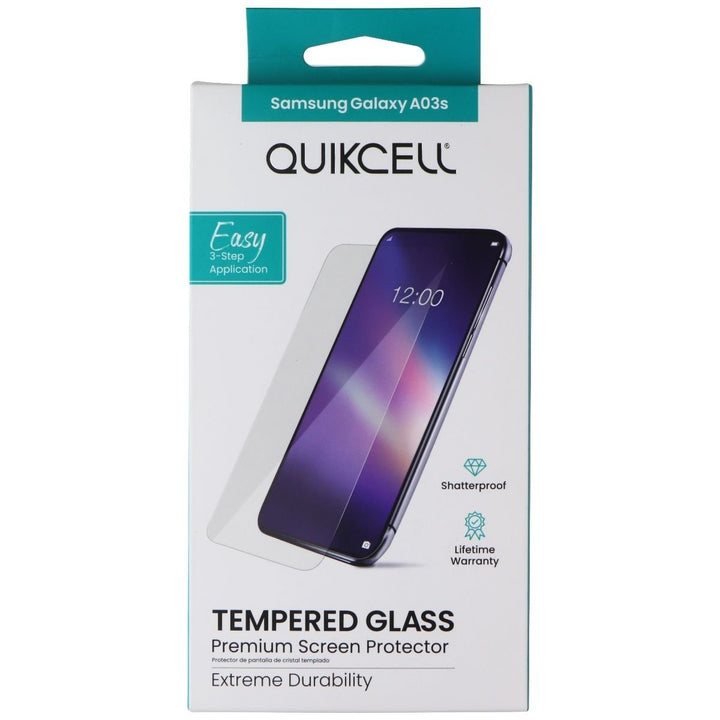 Quikcell Tempered Glass Premium Screen Protector for Samsung Galaxy A03s Image 1