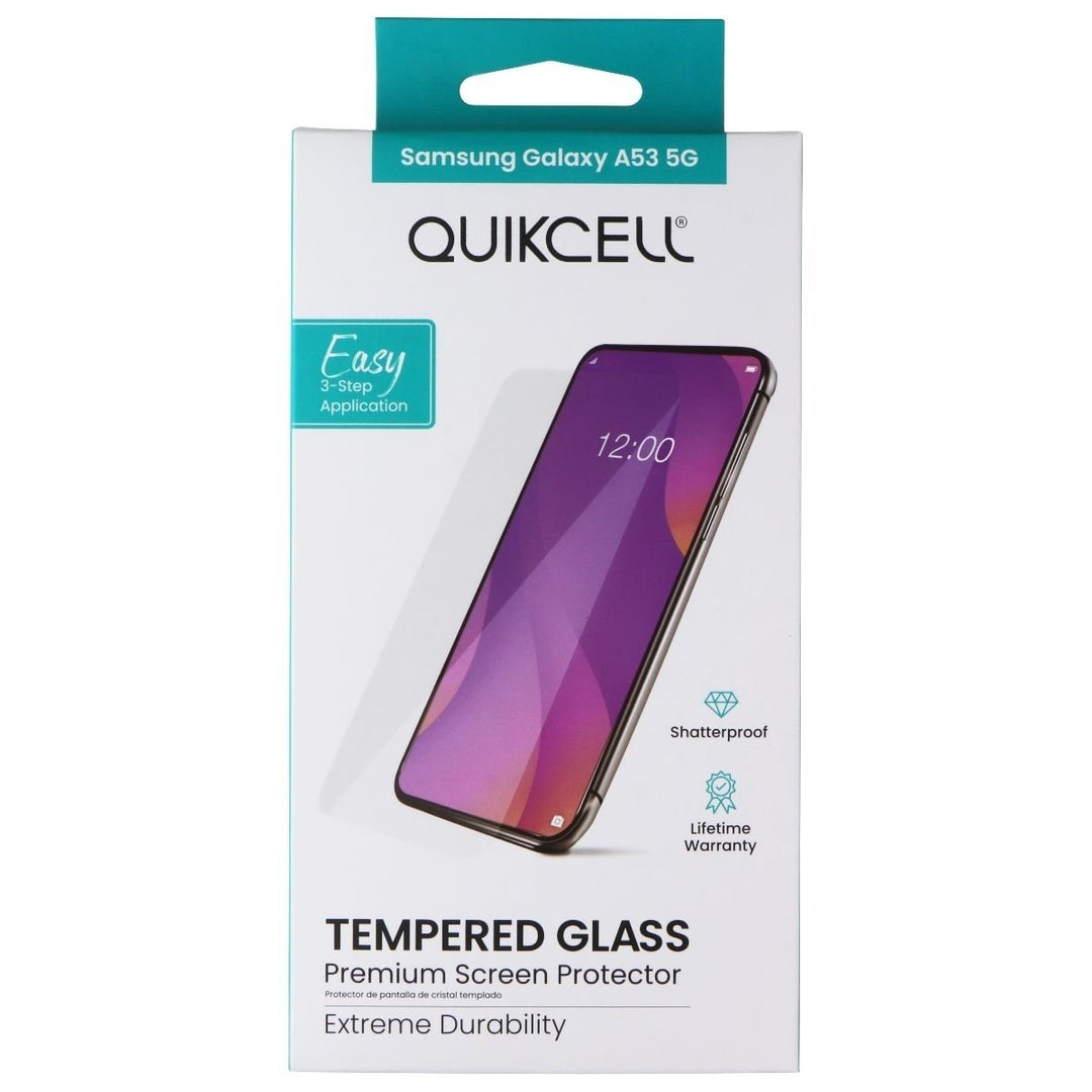 Quikcell Tempered Glass Premium Screen Protector for Samsung Galaxy A53 5G Image 1