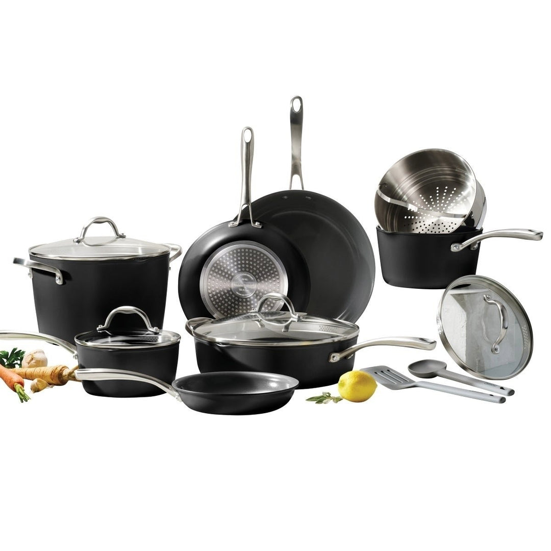 Tramontina Ceramic Non-Stick 12-piece Cookware Set with Utensils Image 2