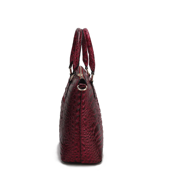 Liora Croc Embossed Tote Bag and Set Image 12