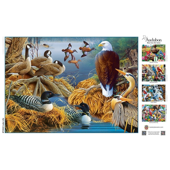 Audubon - Lake Life 1000 Piece Jigsaw Puzzle Image 4