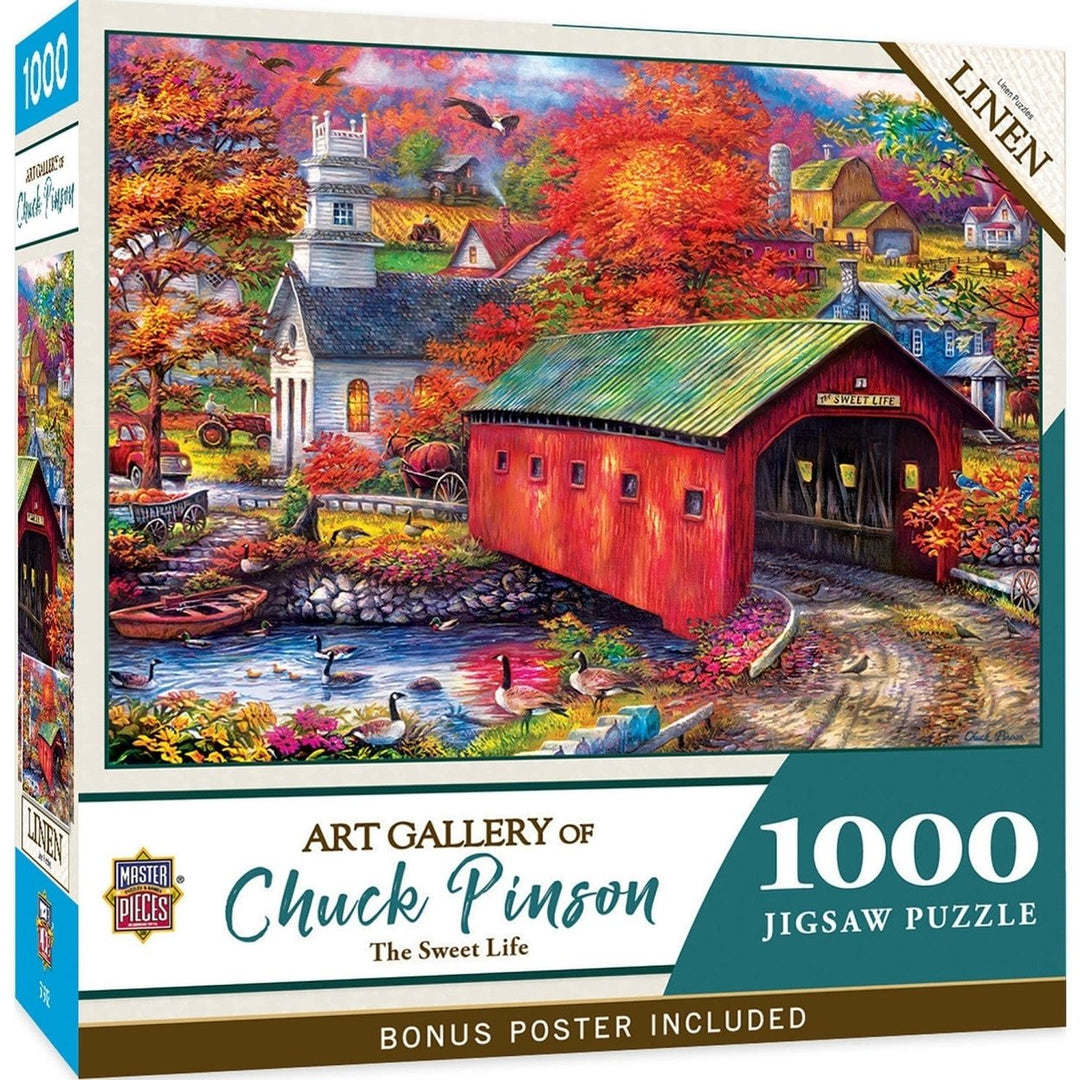 MasterPieces 1000 Piece Jigsaw Puzzle The Sweet Life 19.25x26.75 Farm Scene Image 1