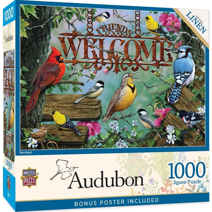 Audubon 1000 Piece Jigsaw Puzzle 19.25x26.75in 100% Recycled Chipboard Image 1