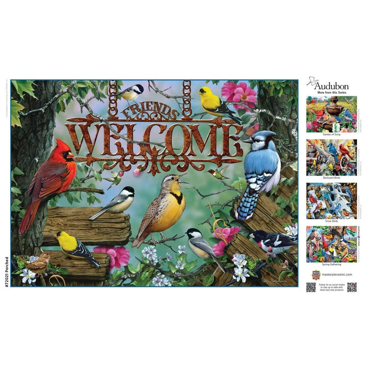 Audubon 1000 Piece Jigsaw Puzzle 19.25x26.75in 100% Recycled Chipboard Image 4