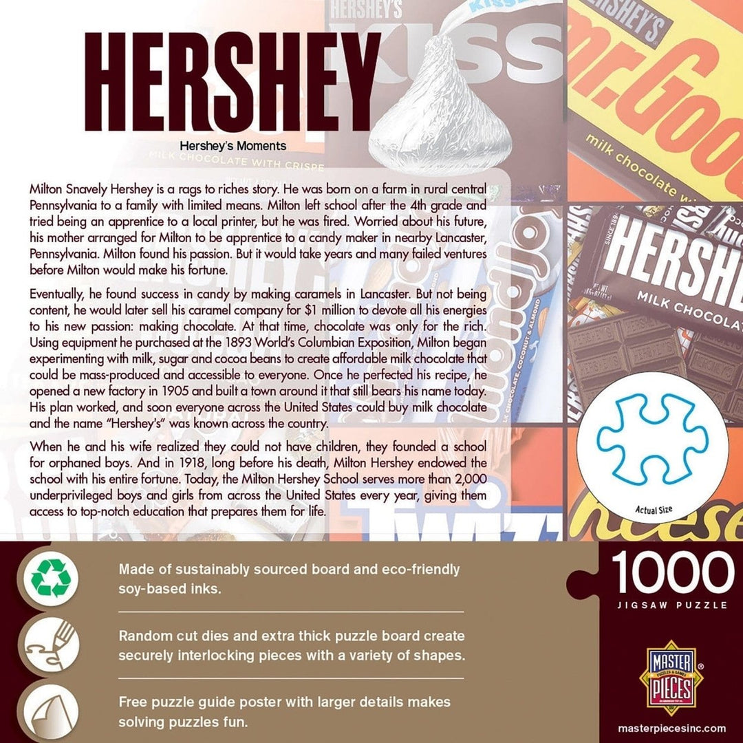 Hersheys Moments 1000 Piece Jigsaw Puzzle Chocolate Lover Gift Eco-Friendly Image 3