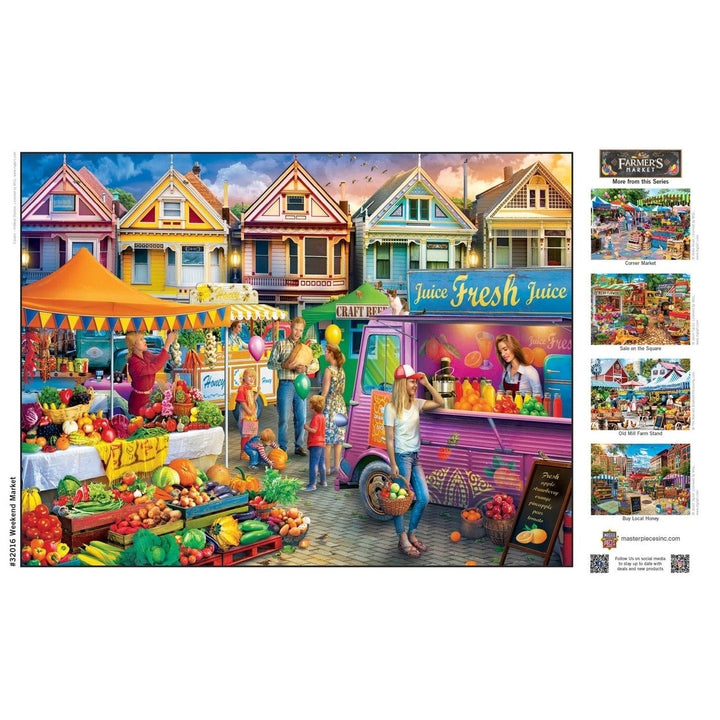 MasterPieces Farmers Market 750 Piece Jigsaw Puzzle 18x24 Eco-Friendly Chipboard Image 4