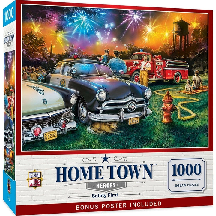 Hometown Heroes 1000 Piece Jigsaw Puzzle Safety First July 4th Celebration Image 1