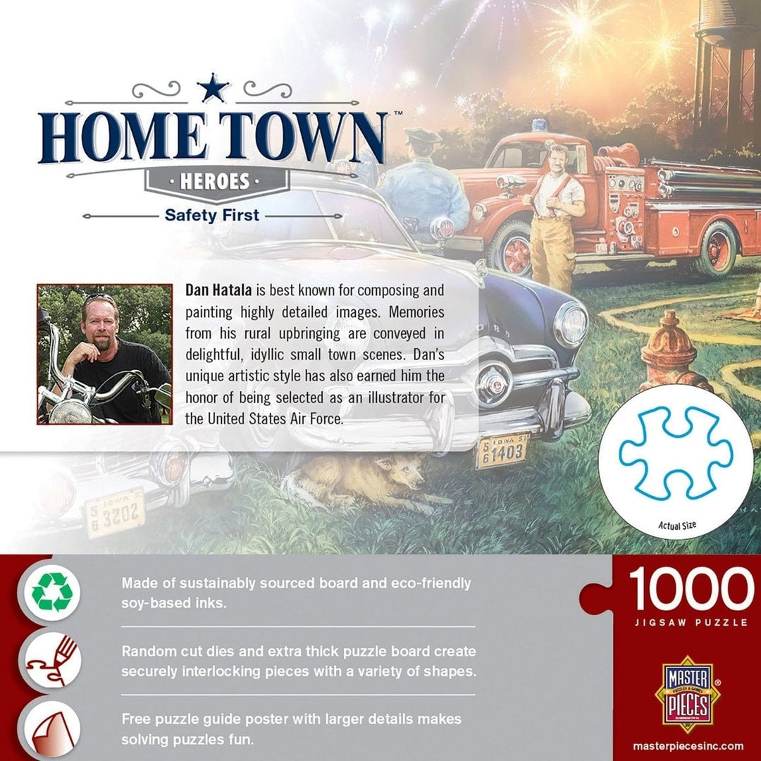 Hometown Heroes 1000 Piece Jigsaw Puzzle Safety First July 4th Celebration Image 3