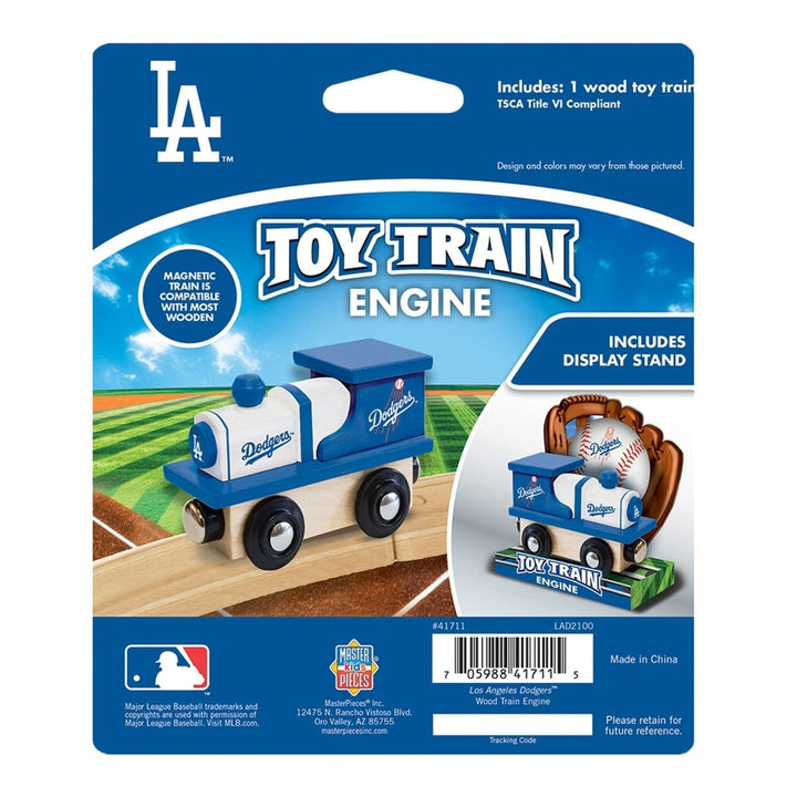 Los Angeles Dodgers Toy Train Engine Image 3