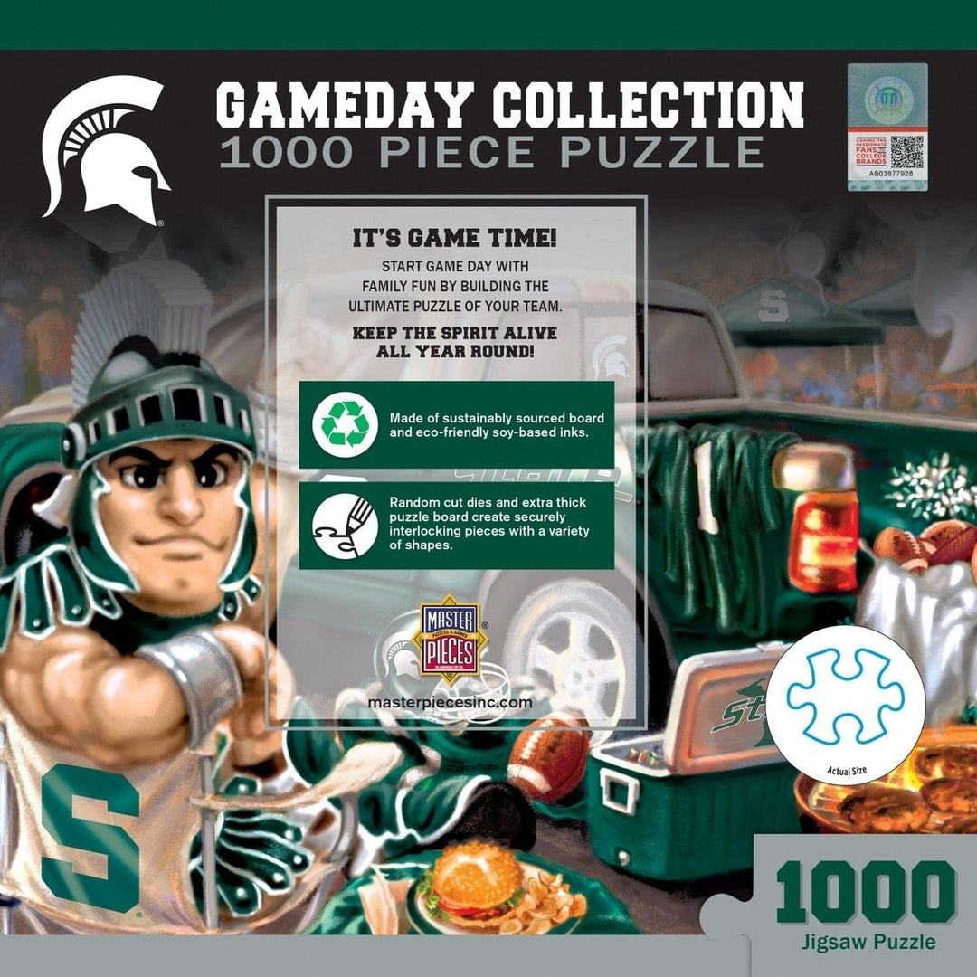 Michigan State Spartans 1000 Piece Jigsaw Puzzle Recycled Chipboard 19.25"x26.75" Image 3