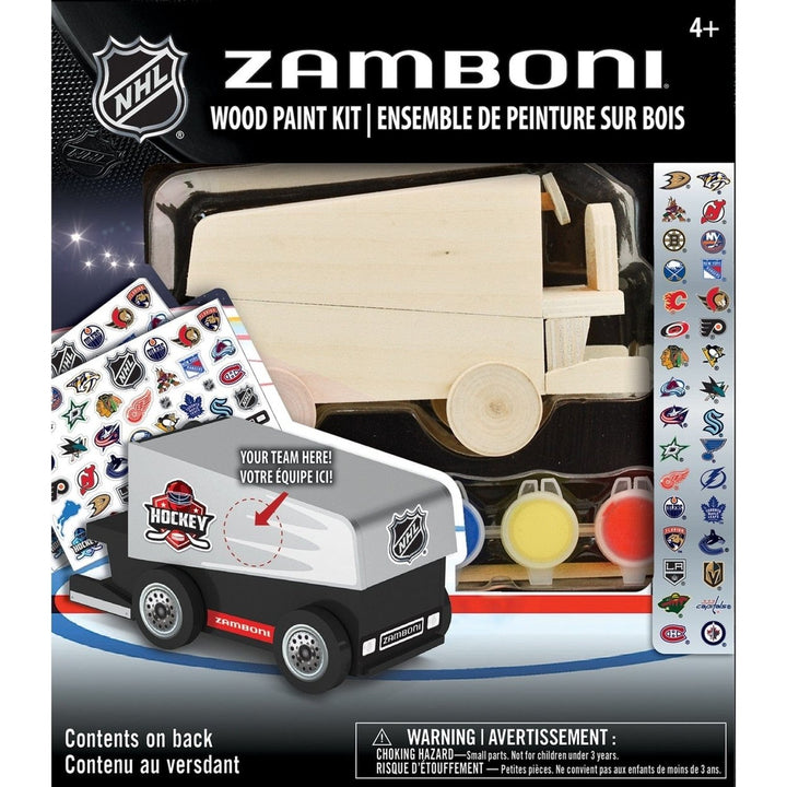 NHL - Zamboni Wood Paint Kit Image 1