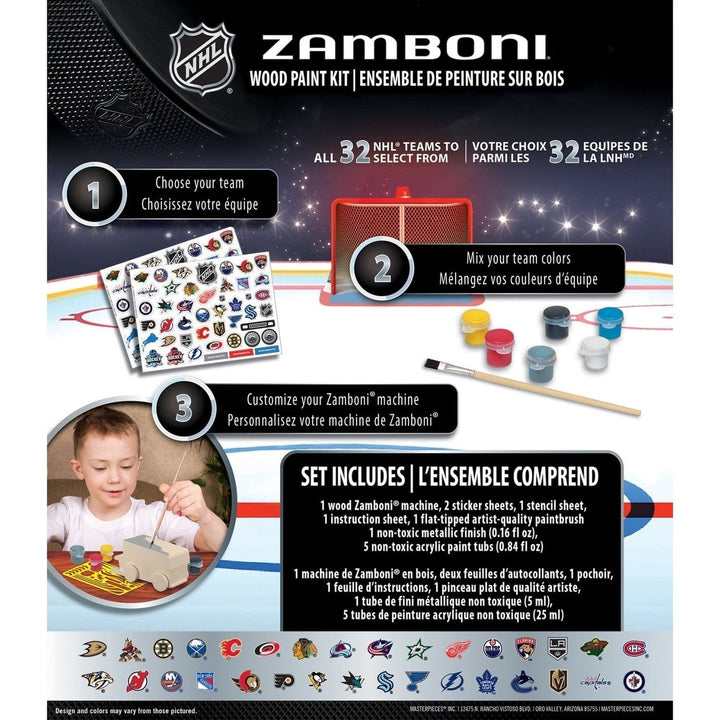 NHL - Zamboni Wood Paint Kit Image 6