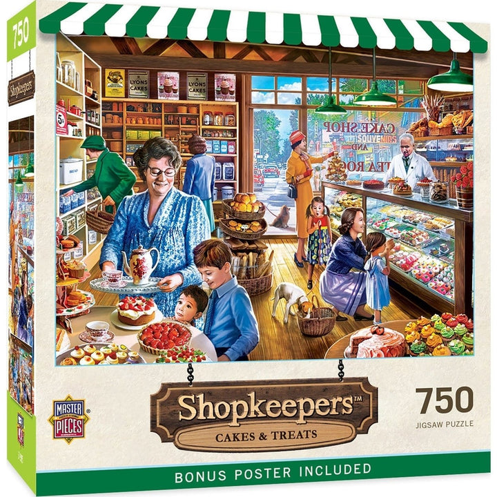 Shopkeepers - Cakes and Treats 750 Piece Jigsaw Puzzle Image 1