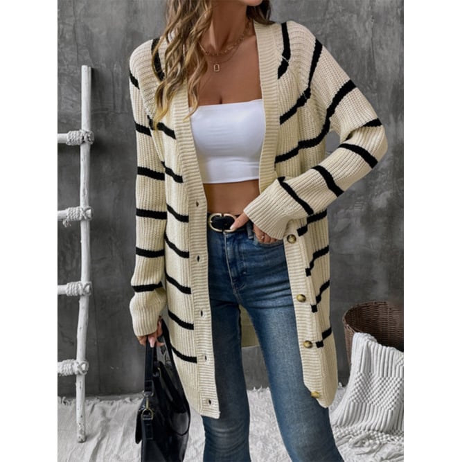 Striped Knit Sweater for Casual Wear Image 1