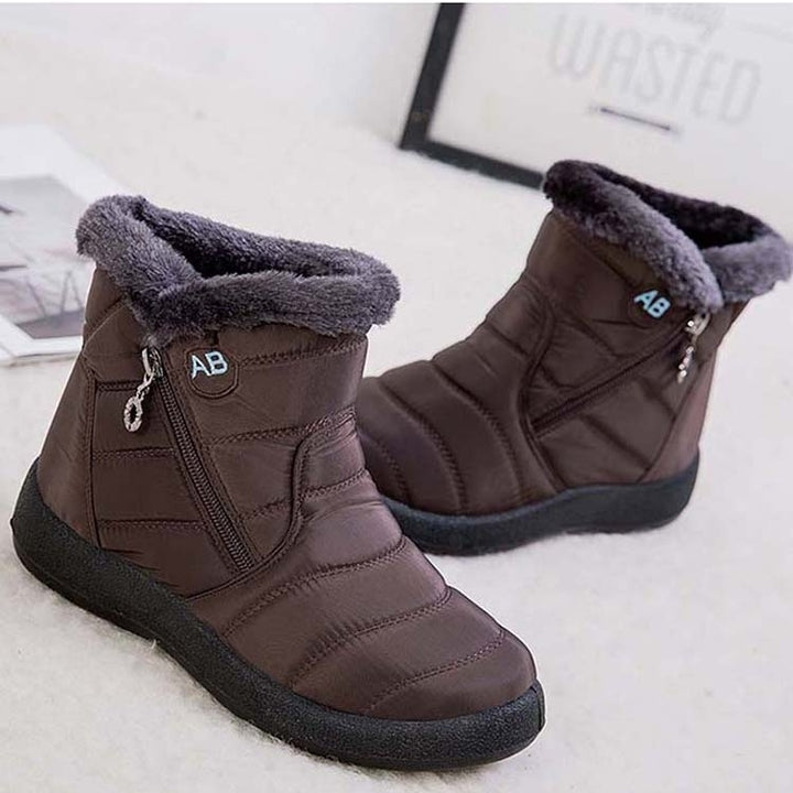 Snow Women Boots Comfortable Womens Boots Waterproof Women Shoes Zipper Shoes Woman Soft faux Womens Winter Boots Botas Image 9