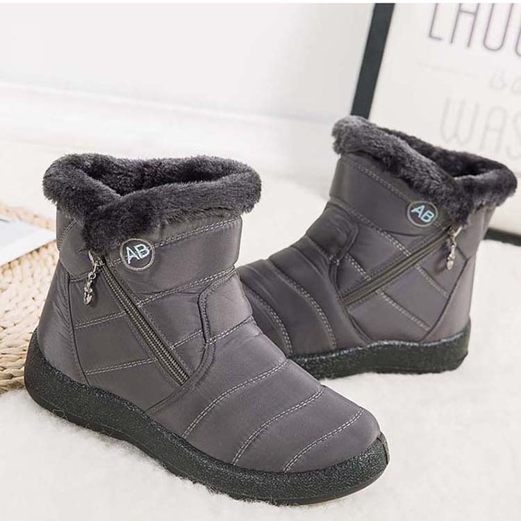 Snow Women Boots Comfortable Womens Boots Waterproof Women Shoes Zipper Shoes Woman Soft faux Womens Winter Boots Botas Image 1