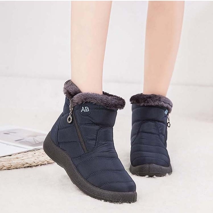 Snow Women Boots Comfortable Womens Boots Waterproof Women Shoes Zipper Shoes Woman Soft faux Womens Winter Boots Botas Image 3