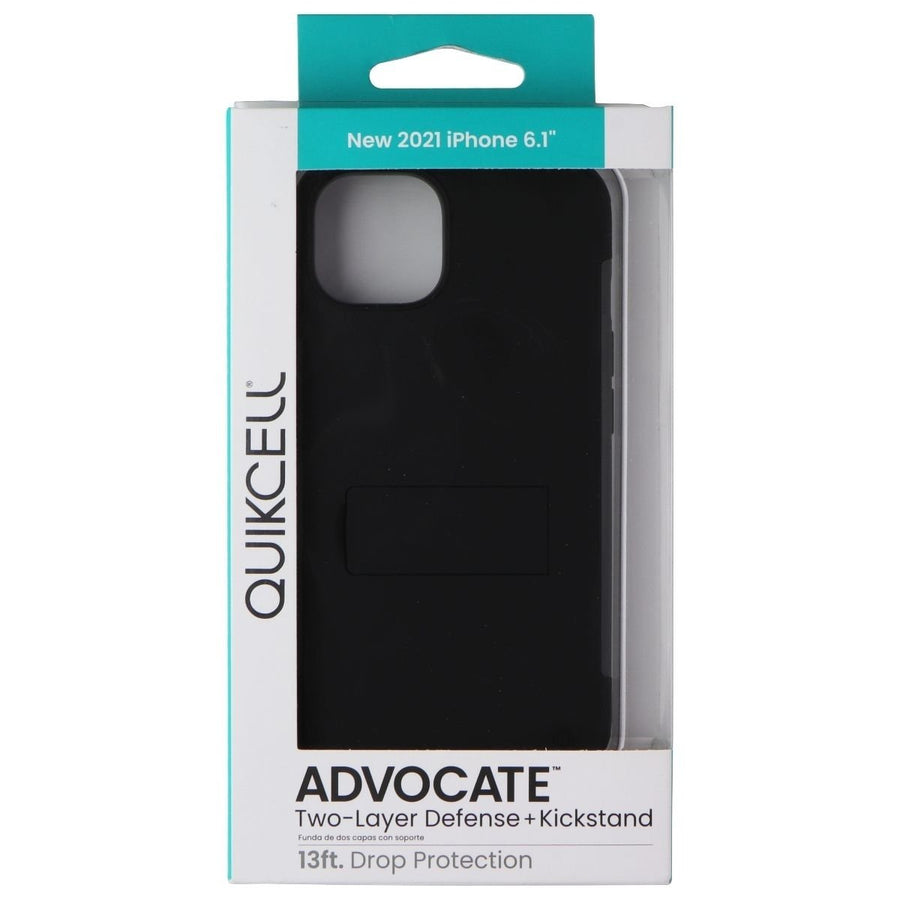 Quikcell Advocate Case with Kickstand for Apple iPhone 13 - Steel Black Image 1