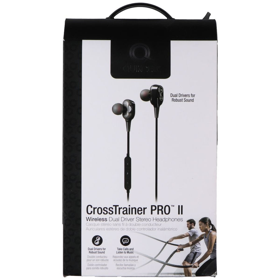 Quikcell CrossTrainer PRO II Wireless Dual Driver Stereo Headphones - Black Image 1