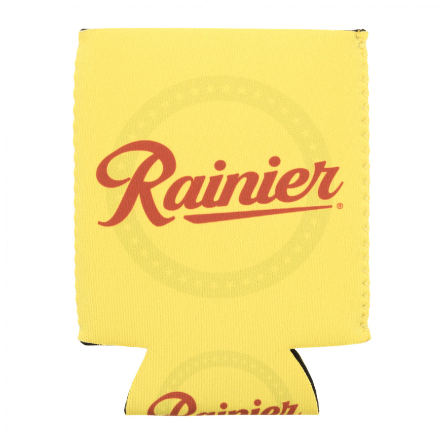 Rainier Classic Logo Yellow Can Cooler Image 1