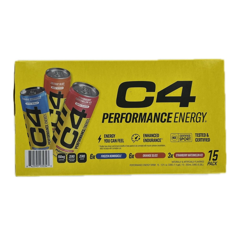 C4 Performance Zero Sugar Energy Drink Variety Pack 12 Fluid Ounce (15 Count) Image 2