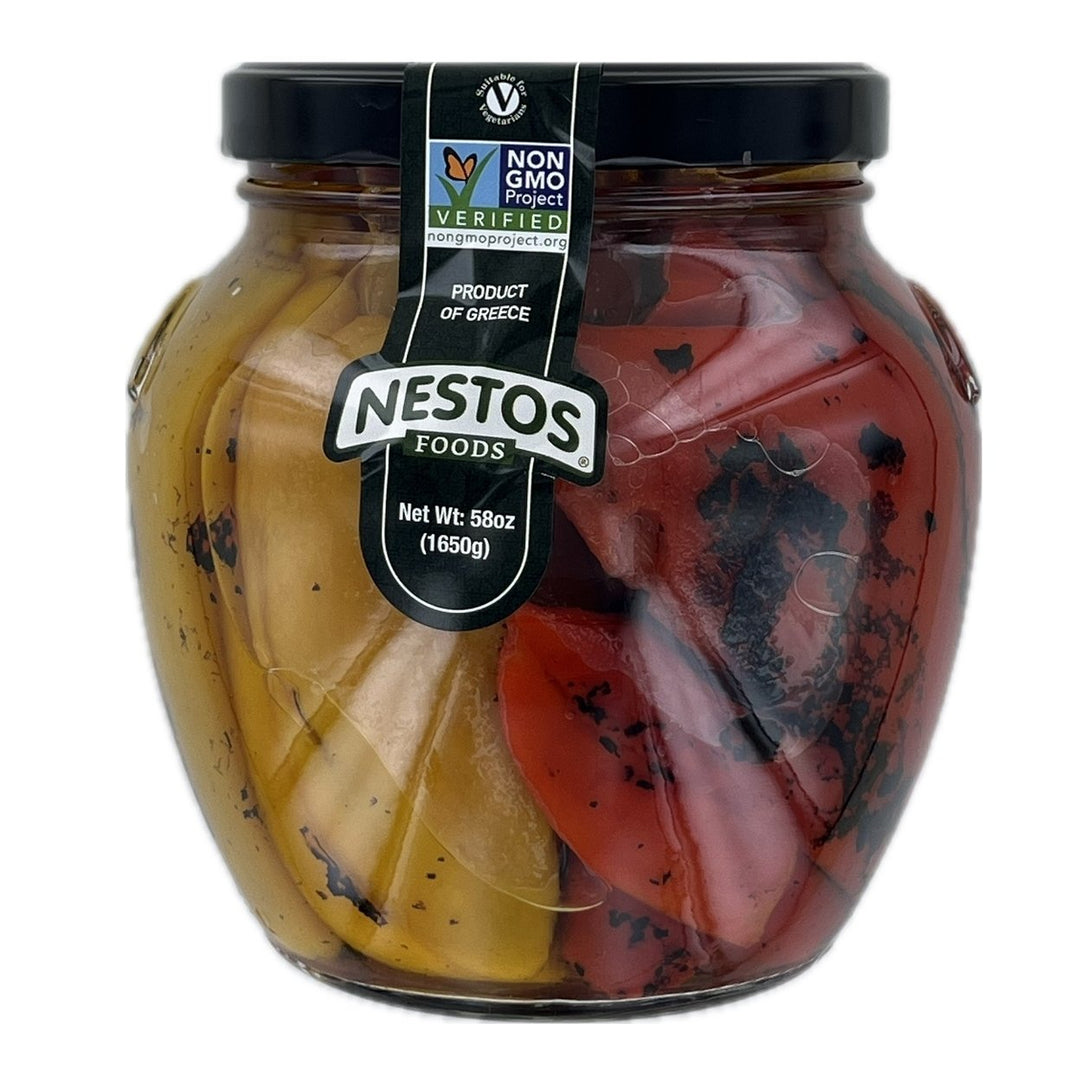 Nestor Foods Premium Mediterranean Fire Roasted Peppers 58 Ounce Image 3