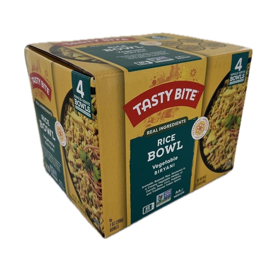 Tasty Bite Vegetable Biryani Rice Bowl 7 Ounce (Pack of 4) Image 1