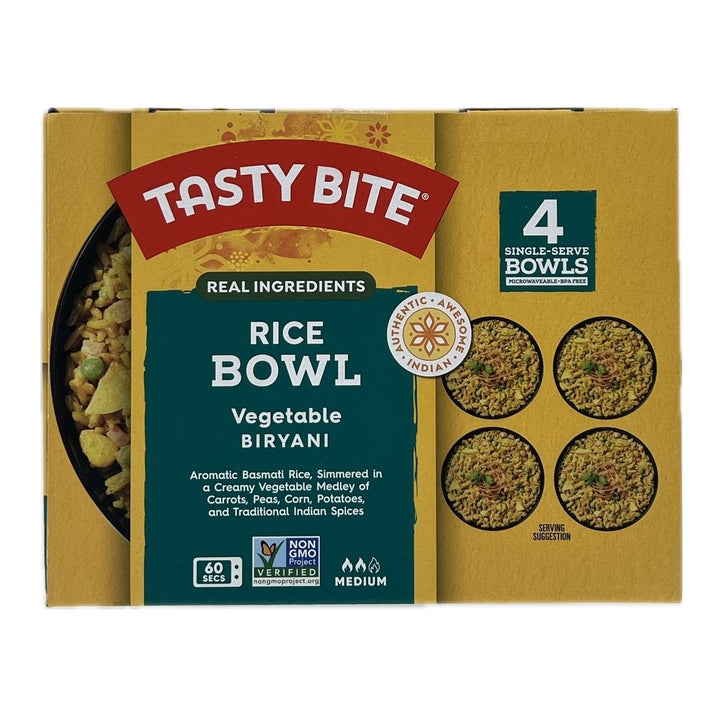 Tasty Bite Vegetable Biryani Rice Bowl 7 Ounce (Pack of 4) Image 4