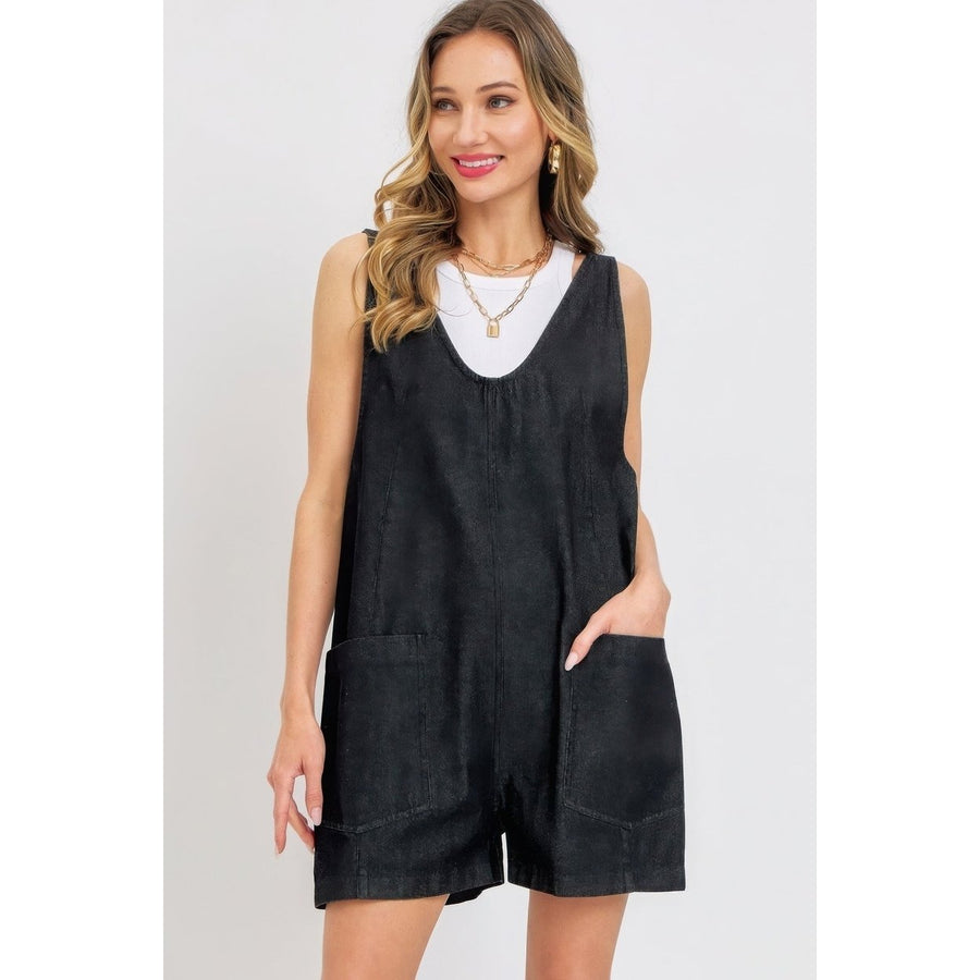 Summer Denim Overall Romper Image 1