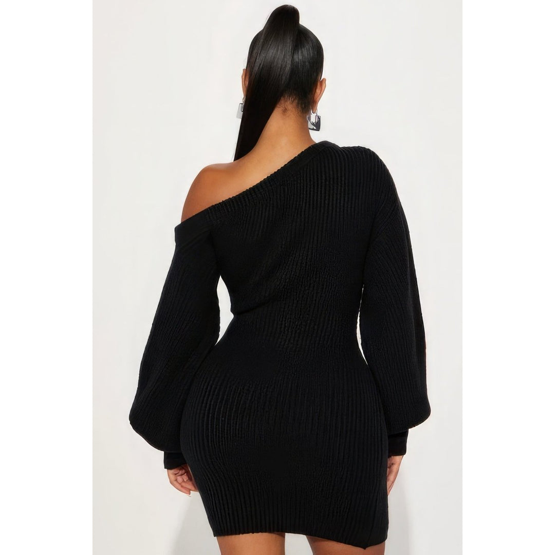 Sweater Knit Mini Dress Image 2