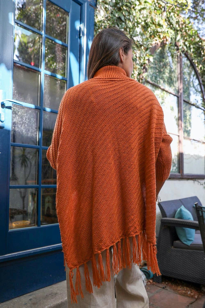 Sweater Weather Roll-Neck Poncho Image 6