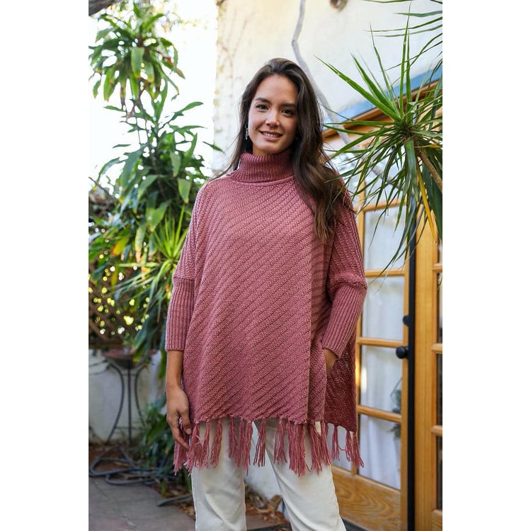 Sweater Weather Roll-Neck Poncho Image 11