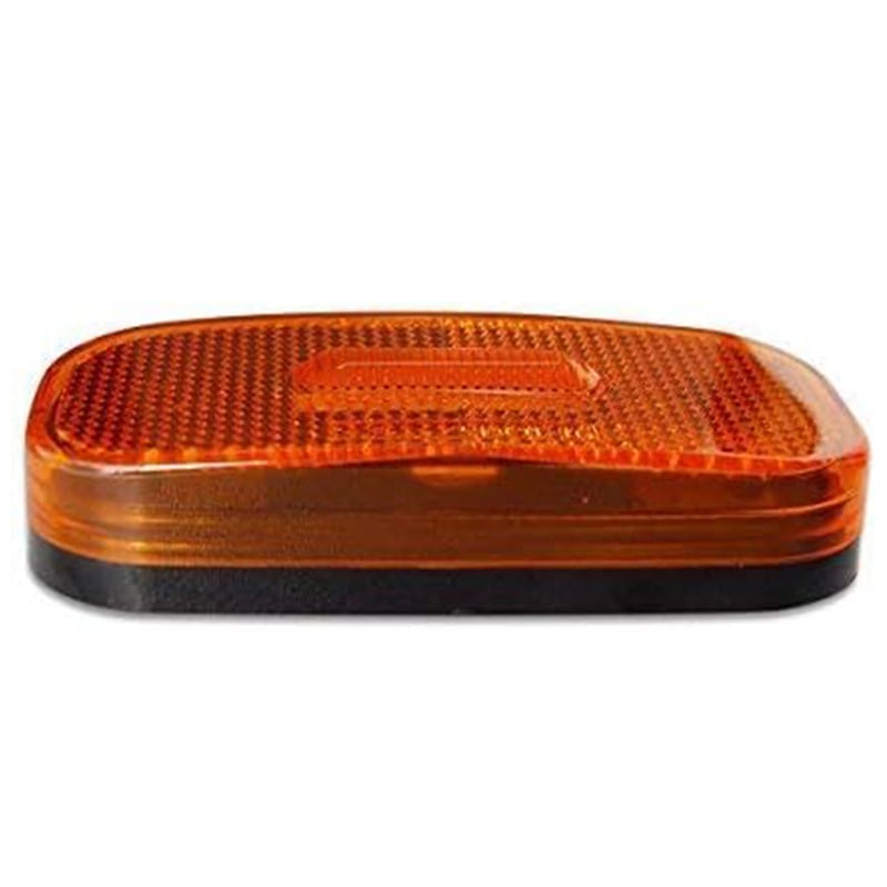 12V 3.9" Amber LED Side Marker Lights Clearance Lamp Trailer RV Truck Pack of 2 Image 2