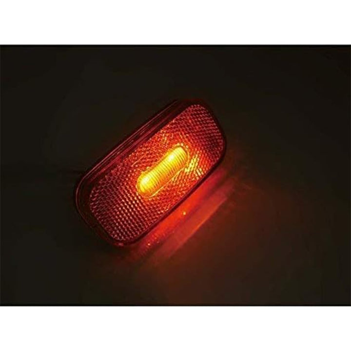 12V 3.9" Amber LED Side Marker Lights Clearance Lamp Trailer RV Truck Pack of 2 Image 4