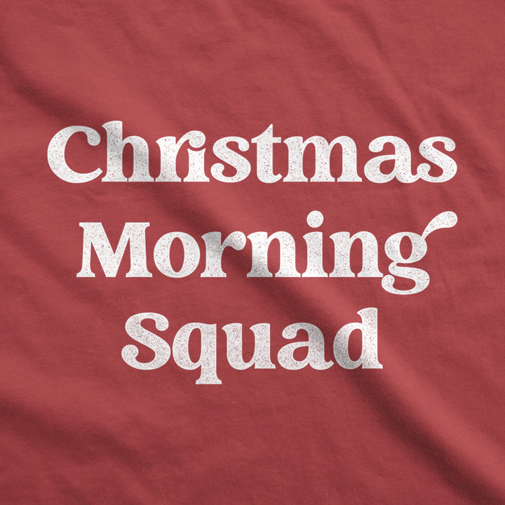 Christmas Morning Squad Unisex Hoodie Funny Sarcastic Christmas Family Graphic Hooded Sweatshirt Image 2