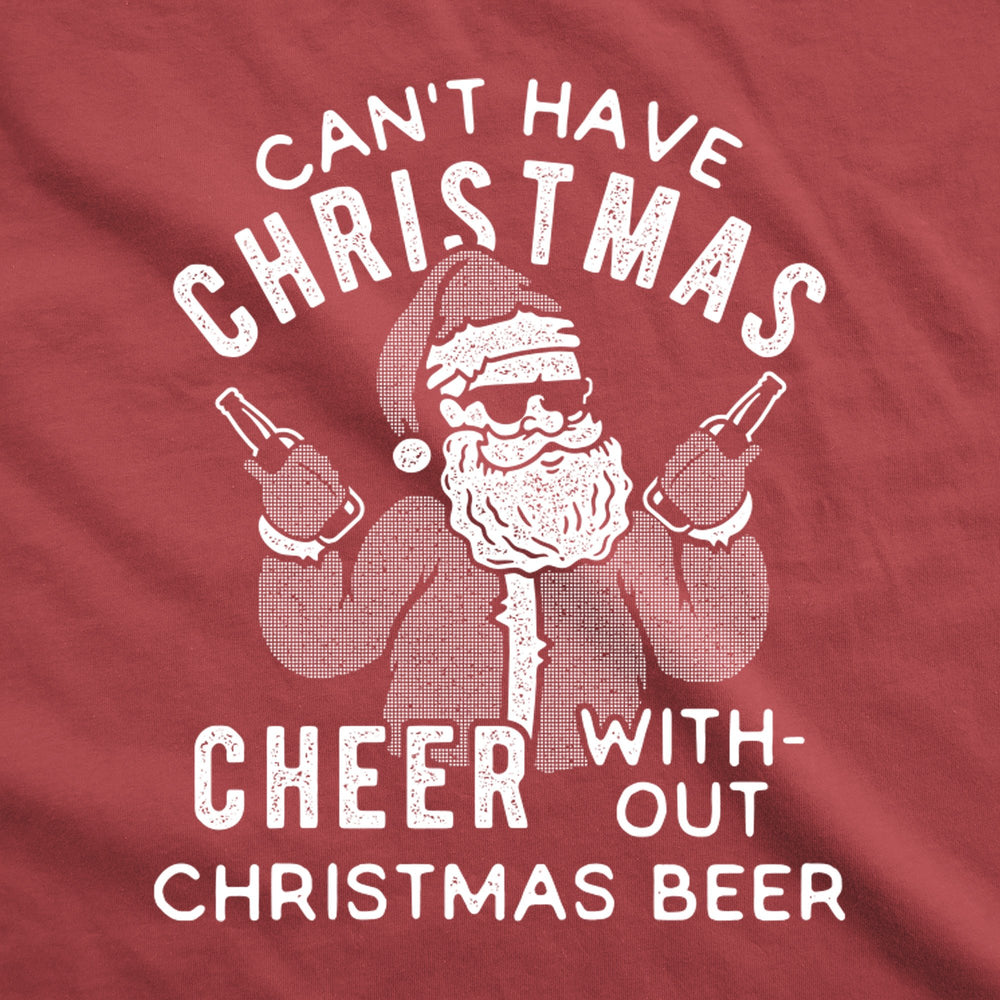 Cant Have Christmas Cheer Without Christmas Beer Hoodie Funny Christmas Hooded Sweatshirt Image 2