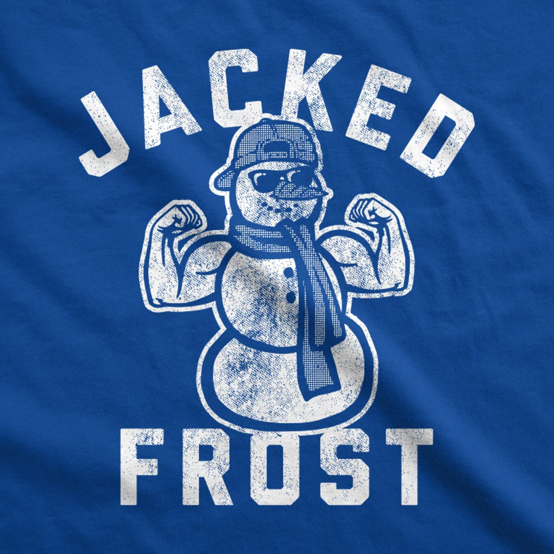 Jacked Frost Unisex Hoodie Funny Sarcastic Christmas Snowman Graphic Hooded Sweatshirt Image 2