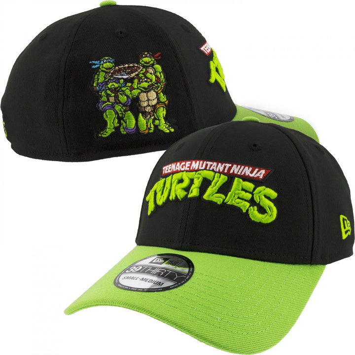 Teenage Mutant Ninja Turtles Pizza Time Era 39Thirty Fitted Hat Image 1