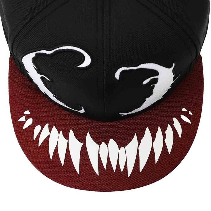 Venom Big Face Embroidered Snapback Hat Image 4