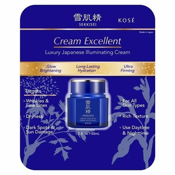 Sekkisei Cream Excellent Luxury Japanese Illuminating Cream 1.7 Fluid Ounce Image 1