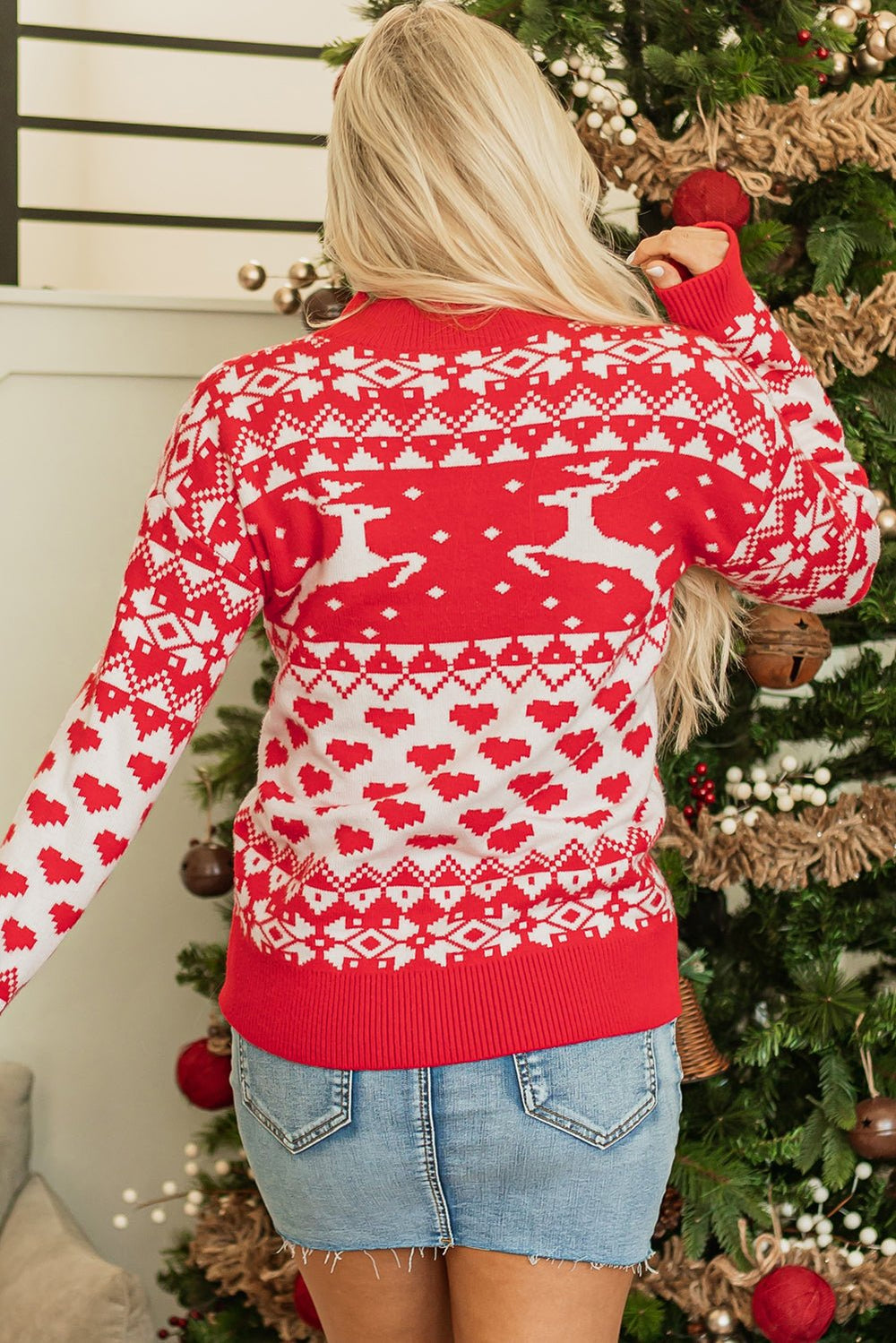 Merry Christmas Reindeer Sweater Image 2