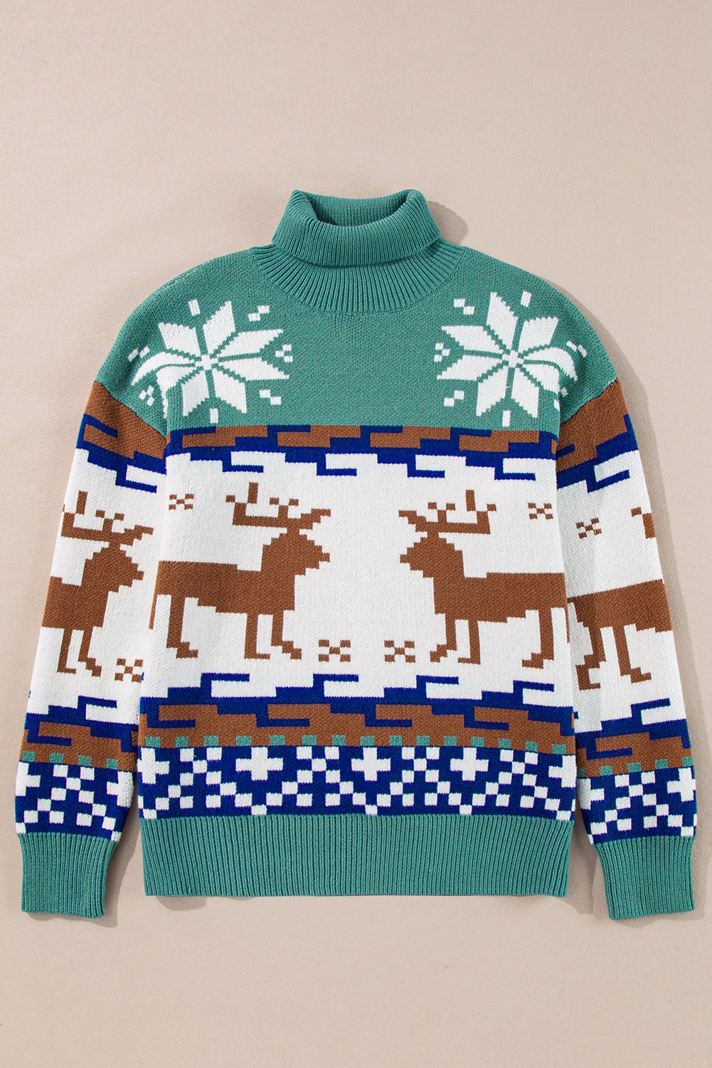 Myla Reindeer Snowflake Turtleneck Sweater Image 4