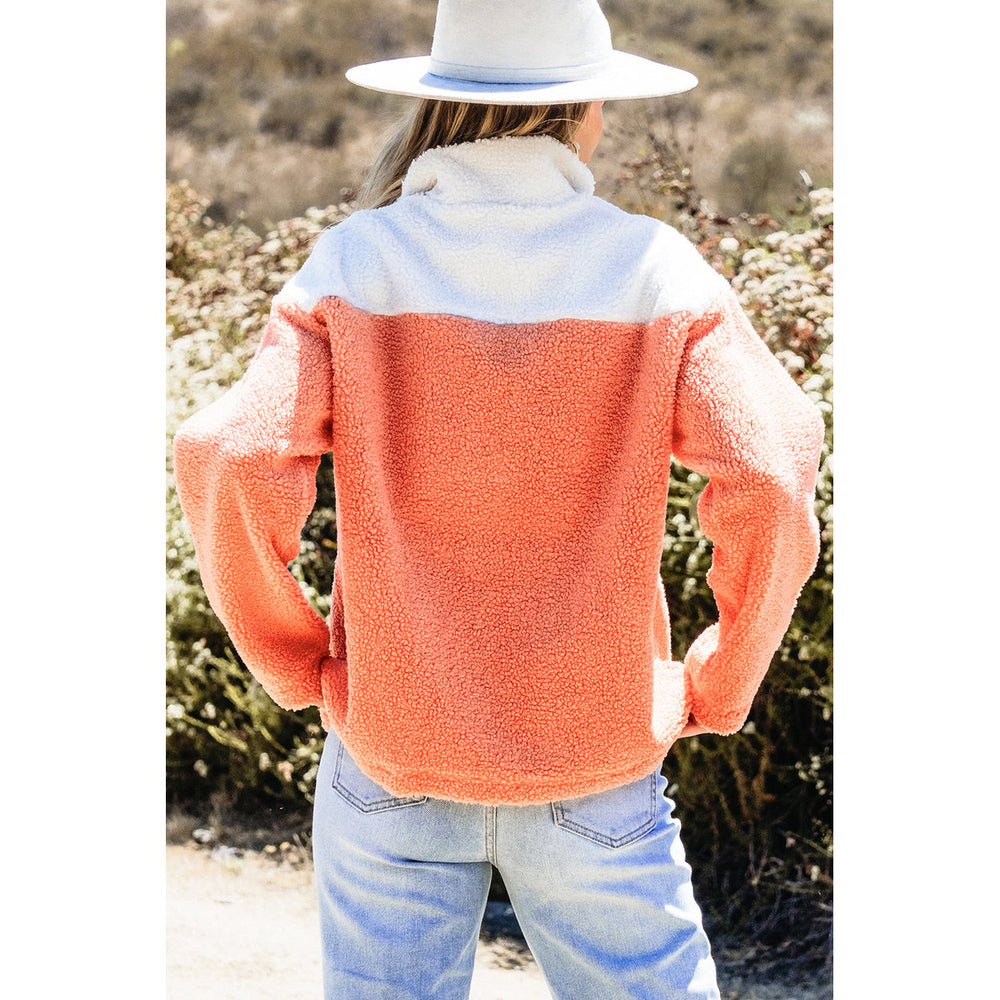 Ruth Half Zipper Sherpa Sweatshirt Image 2