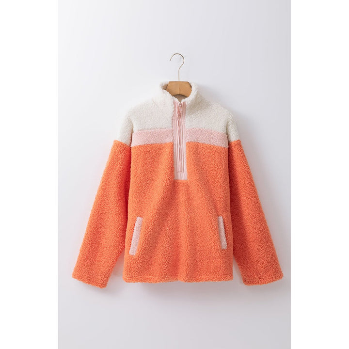 Ruth Half Zipper Sherpa Sweatshirt Image 7