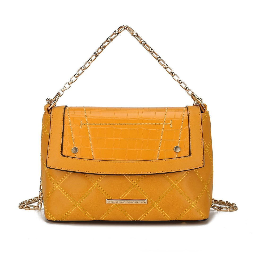 MKFCollection Danna Shoulder Bag - Vegan Leather Designer Handbag Image 9