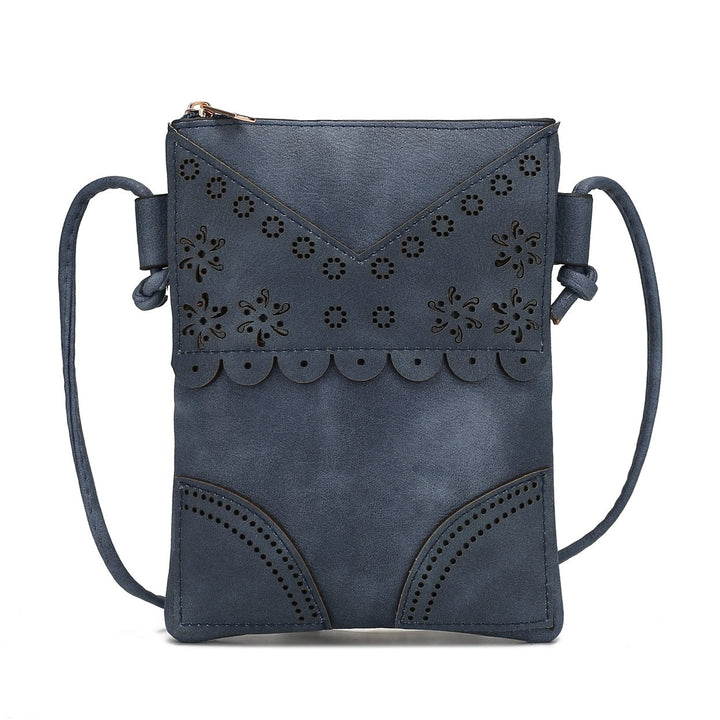 MKFCollection Amentia Crossbody Bag - Vegan Leather Designer Handbag Image 8