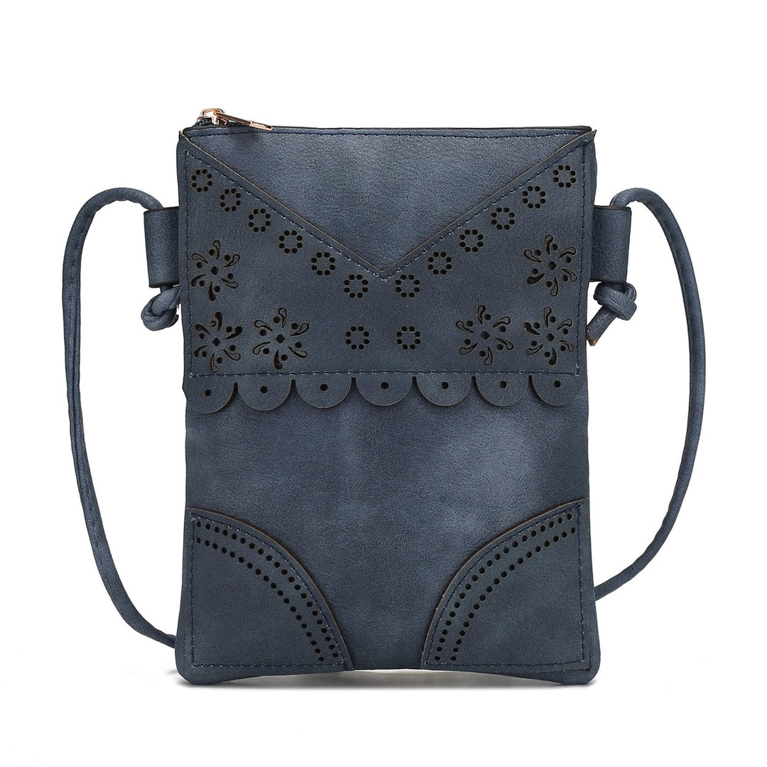 MKFCollection Amentia Crossbody Bag - Vegan Leather Designer Handbag Image 1