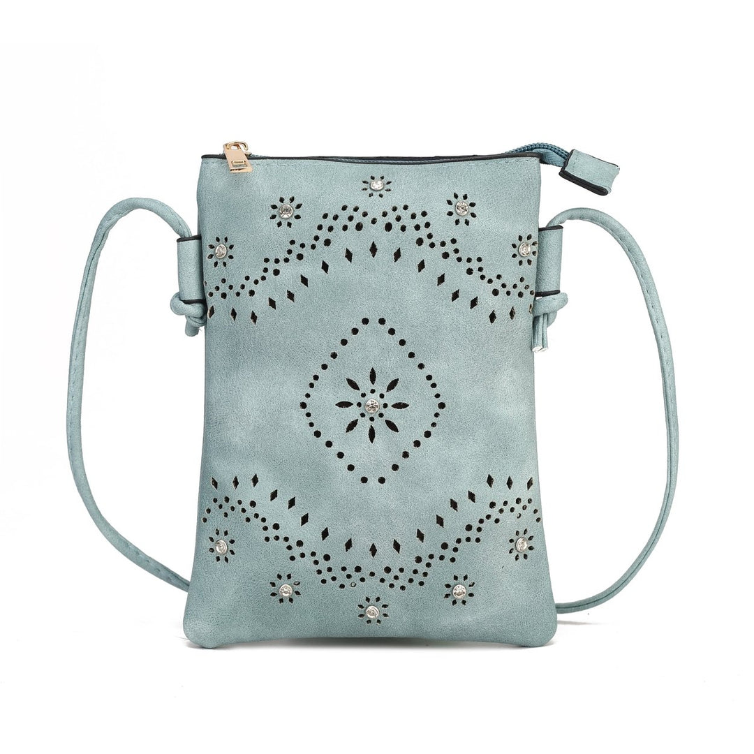 MKFCollection Arlett Crossbody Bag - Vegan Leather Designer Handbag Image 8