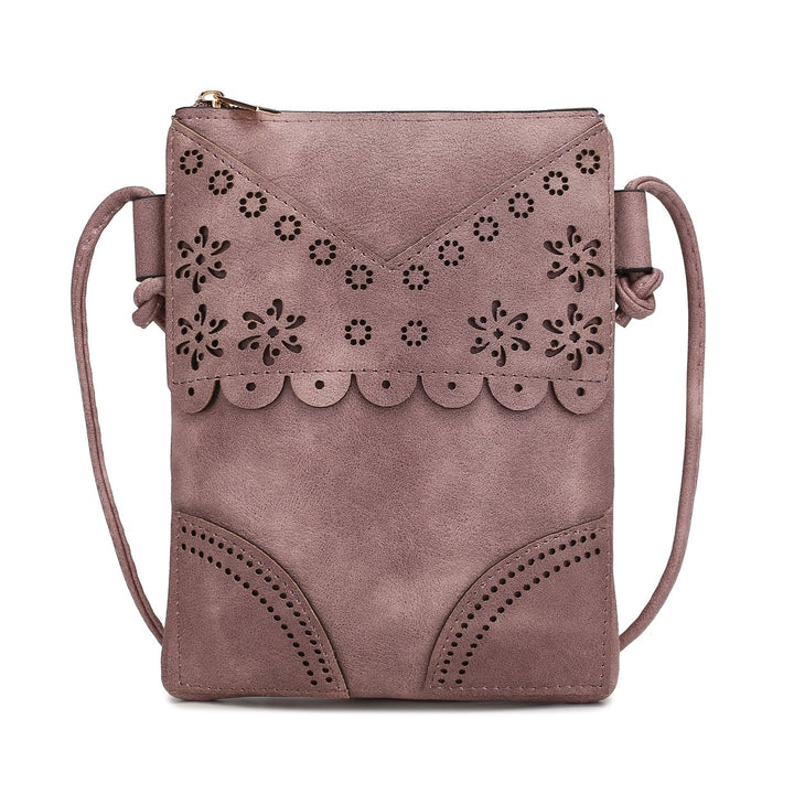 MKFCollection Amentia Crossbody Bag - Vegan Leather Designer Handbag Image 9