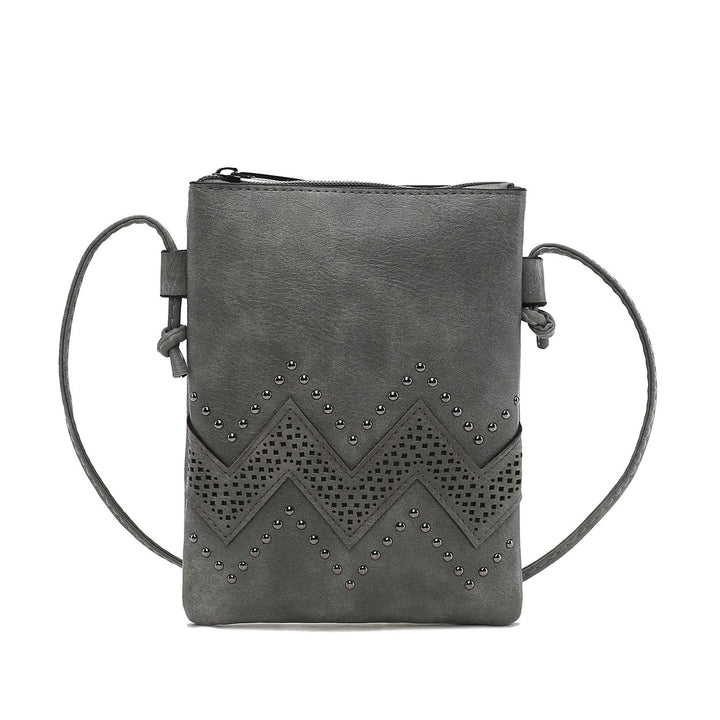 MKFCollection Athena Crossbody Bag - Vegan Leather Designer Handbag Image 11